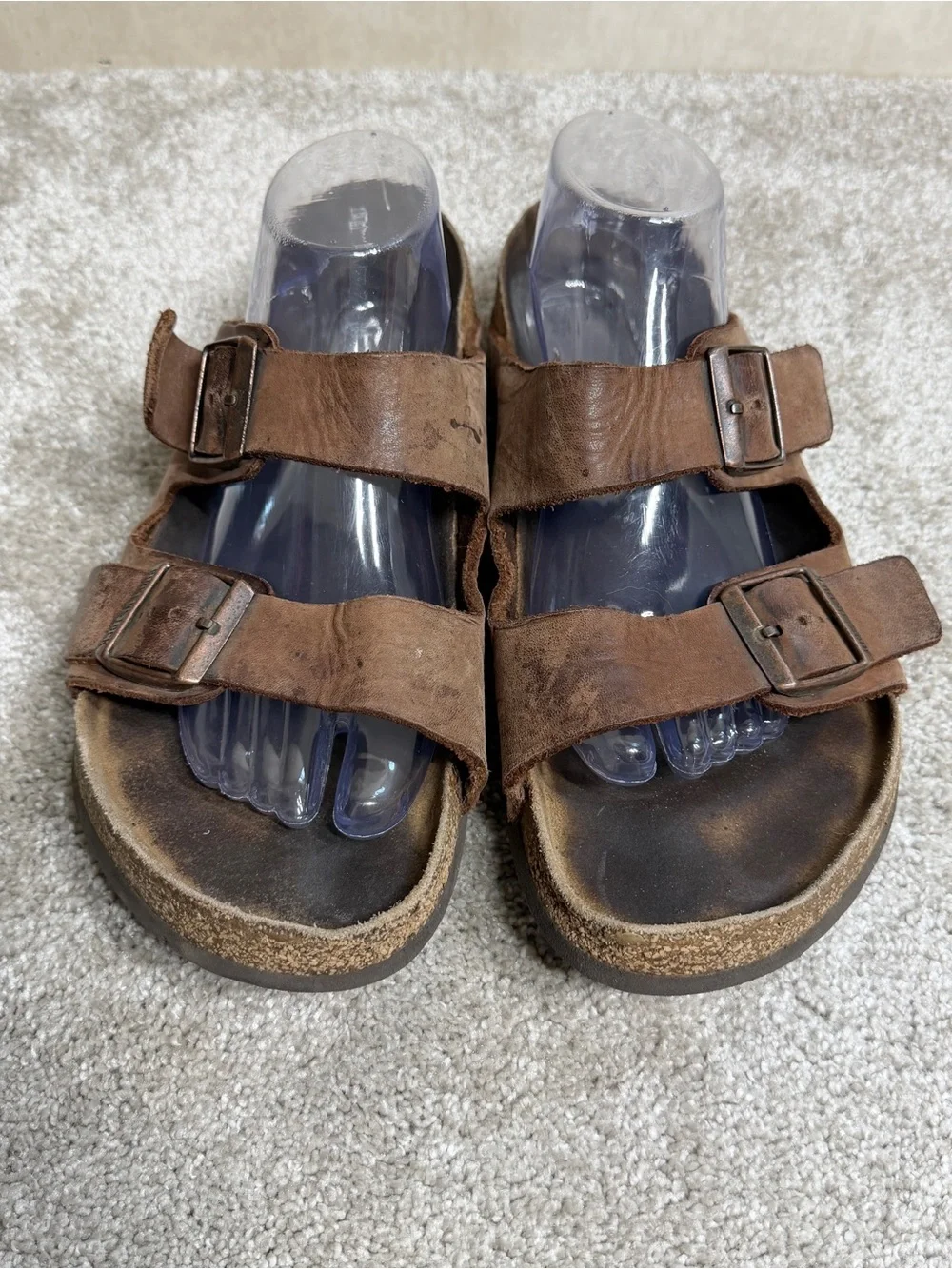 Birkenstock Men’s Arizona Sandals Leather in Habana Oiled Brown 11